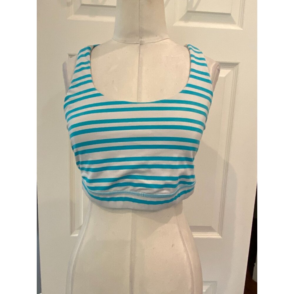 lululemon Energy Sports Bra Blue/White Stripes